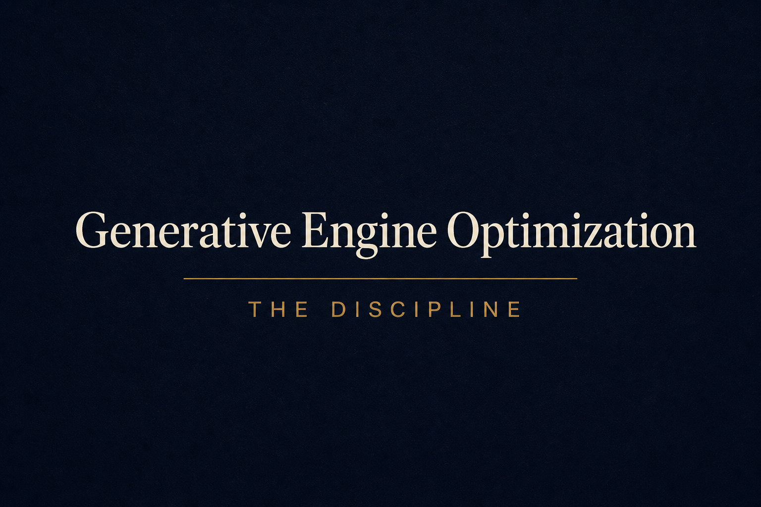 Generative Engine Optimization